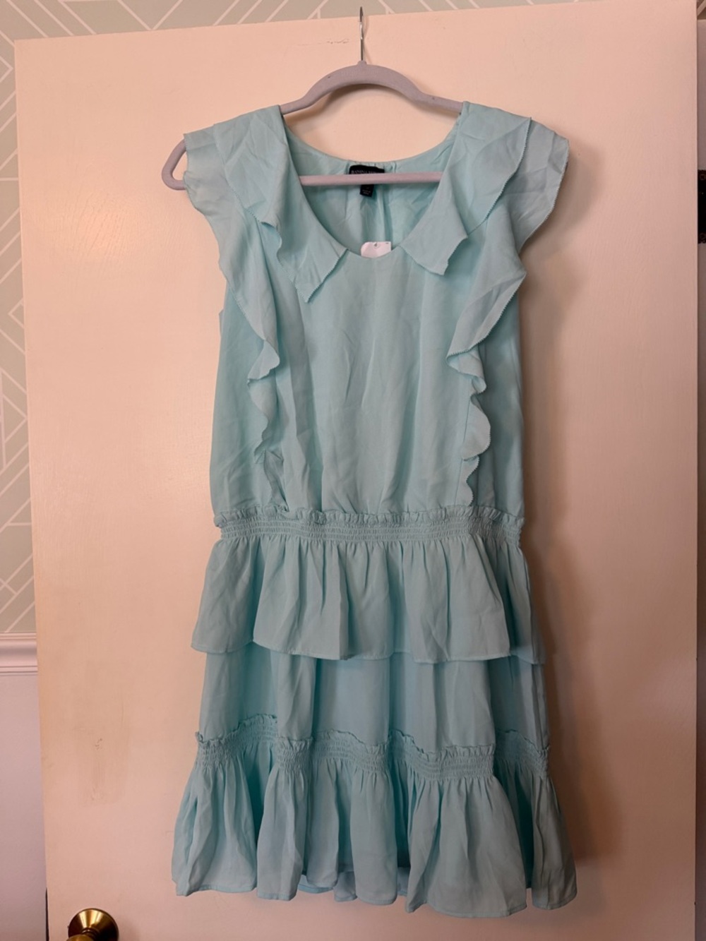 Banana Republic Aqua Ruffle Tiered Girls Dress